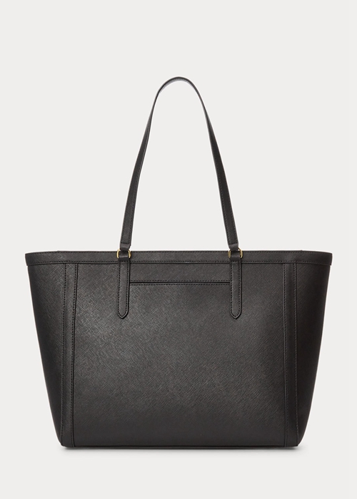 Buy Ralph Lauren Tote Bags Online Cheap Black Womens Crosshatch Leather Large Clare 7621